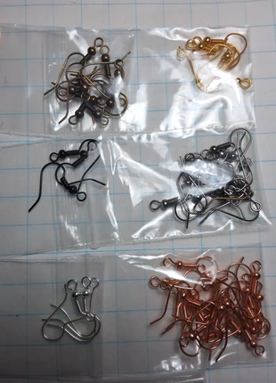 Mixed Colours ear wires hooks earrings for jewellery making diy, brand: NO LABEL, condition: New without tags, £1.50, £2.28 includes Buyer Protection