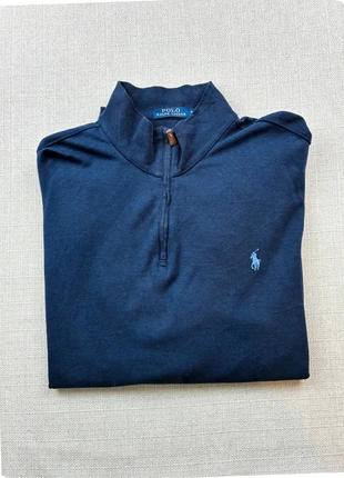 Pull Half zip quart zip Ralph Lauren /taille XL /bleu col camionneur 30%viscose /69%coton logo brodé, brand: Polo Ralph Lauren, condition: Very good, size: XL, €49.00, €52.15 includes Buyer Protection