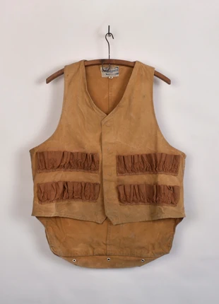Vintage hunting waistcoat jacket by Hinson Bodyguard made in U.S.A circa 1940 (2003), marque: Hinson bodyguard, état: Très bon état, taille: S, 170,00 €, 179,20 € Protection acheteurs (Pro) incluse