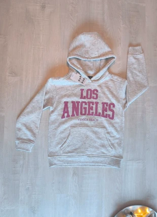 Sweat à capuche gris neuf enfants petite fille taille 7-8 ans, état: Neuf avec étiquette, taille: 8 ans / 128 cm, 7,99 €, 9,09 € Protection acheteurs incluse