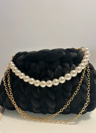 Borsa grigio scuro in simil velluto – elegante e morbidissima, condizioni: Ottime, €23.90, €25.80 include la Protezione acquisti