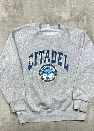 Sweat-shirt Gris Citadel Military College taille L, brand: Vintage Dressing, condition: Good, size: L, €14.99, €16.44 includes Buyer Protection Pro