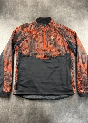 Demi zip Nike Running rare zébré | Orange et noir | Taille M | Très bon état, marque: Nike, état: Très bon état, taille: M, 75,00 €, 79,45 € Protection acheteurs incluse
