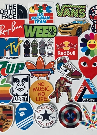 Stickers hypebeast skate streetwear DIY project laptop fatbike skateboard, staat: Nieuw met prijskaartje, maat: Universeel, € 7,50, € 8,58 inclusief Kopersbescherming