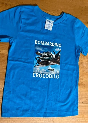 Crocodilo Bombardino kids T-Shirt, brand: Port & Company, condition: New without tags, size: 4 years / 104 cm, £15.00, £16.50 includes Buyer Protection