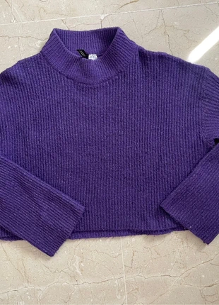Jersey cuello chimenea morado talla L de H&M, marca: H&M, estado: Muy bueno, tamaño: L / 40 / 12, 9,00 €, 10,15 € Protección al comprador incluida