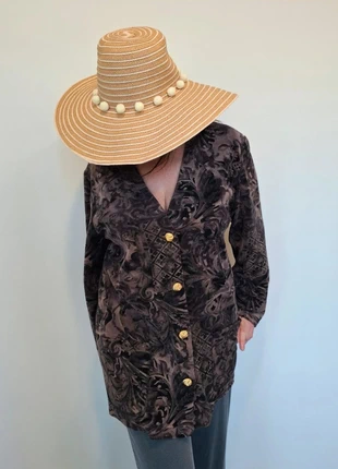 🤎Bernard Claveril Paris veste Baroque Made in france Le Chic Rétro, merk: Vintage Dressing, staat: Nieuw zonder prijskaartje, maat: L / 40 / 12, € 49,00, € 52,15 inclusief Kopersbescherming