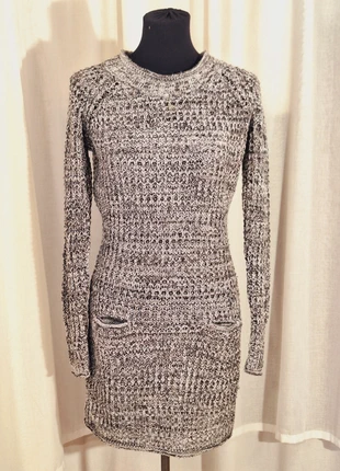 Vestito donna intrecciato grigio marrone elegate Fb Sisters, marke: FB Sister, zustand: Sehr gut, größe: M / 38 / 10, 23,00 €, 24,85 € inklusive Vinted-Käuferschutz