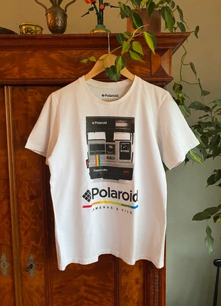 Weißes T-Shirt mit Polaroid Print S 36, marque: Pull & Bear, état: Très bon état, taille: S / 36 / 8, 5,00 €, 5,95 € Protection acheteurs incluse