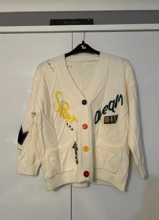 Cream funky cardigan, brand: fordeal, condition: New without tags, size: L / 12, £10.00, £11.20 includes Buyer Protection