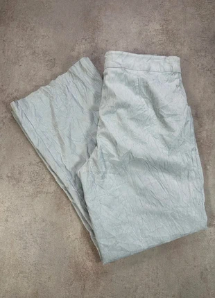 Pantalon En Velours Côtelé / Corduroy alli y bleu clair coton stretch ample ceinture nouee taille 12, brand: Vintage Dressing, condizioni: Ottime, taglia: XL / IT 46 / EU 42, €5.00, €5.95 include la Protezione acquisti Pro