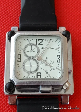 Montre design en acier quartz fonctionne, marque: Alberto Fioro, état: Très bon état, taille: 39–42 mm, 19,90 €, 21,60 € Protection acheteurs (Pro) incluse