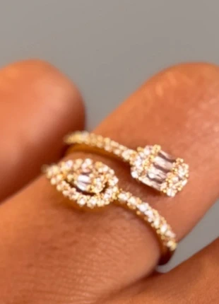 💛 Bague plaquée or – Pierre brillante & finition raffinée, brand: Argent, condition: New with tags, size: Adjustable, €10.00, €11.20 includes Buyer Protection