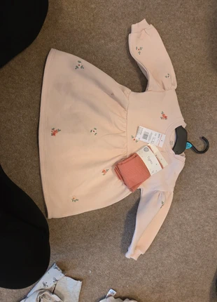 Dress and tights, brand: F&F, condition: New with tags, size: 9-12 months / 74 cm, £3.00, £3.54 includes Buyer Protection