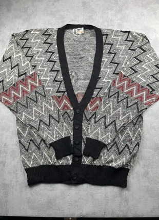 Pull gilet cardigan gris et noir à motifs / Cardigan vintage col v - XL, marke: Vintage Dressing, zustand: Sehr gut, größe: XL / 42 / 14, 19,00 €, 20,65 € beinhaltet Vinted-Käuferschutz Pro