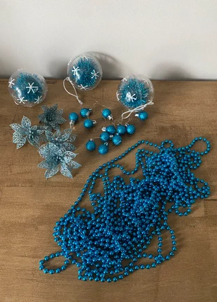 Lot décoration de sapin de Noël bleu, état: Très bon état, 3,00 €, 3,85 € Protection acheteurs incluse