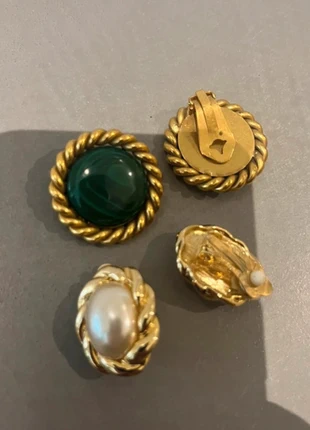 Boucles d’oreilles à clips doré, marque: Vintage, état: Très bon état, 7,00 €, 8,05 € Protection acheteurs incluse