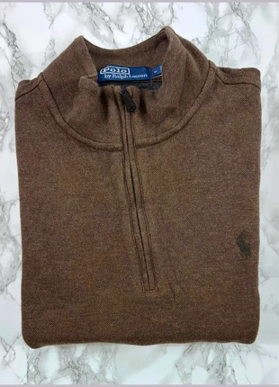 Pull 1/4 Zip Ralph Lauren Marron / Logo brodé Marron / Taille M Homme, marque: Ralph Lauren, état: Très bon état, taille: M, 42,75 €, 45,59 € Protection acheteurs incluse