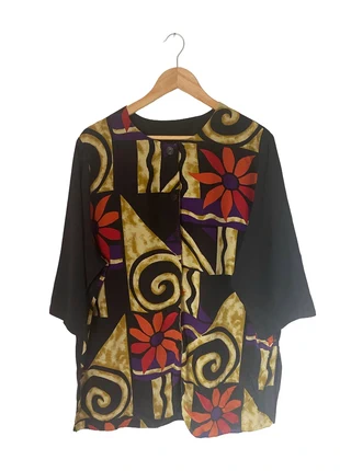Vintage 90s Vibrant Print Shirt Jacket, brand: Vintage, condition: Good, size: XXXL / 18, £4.00, £4.90 includes Buyer Protection
