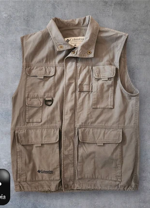 Veste sans manche de peche multi poche columbia Taille M beige grise fisher fish, brand: Columbia, condition: Very good, size: M, €45.00, €47.95 includes Buyer Protection