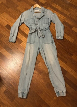 Combi en jean, brand: Moda Italiana, condition: Very good, size: S / 36 / 8, €5.00, €5.95 includes Buyer Protection