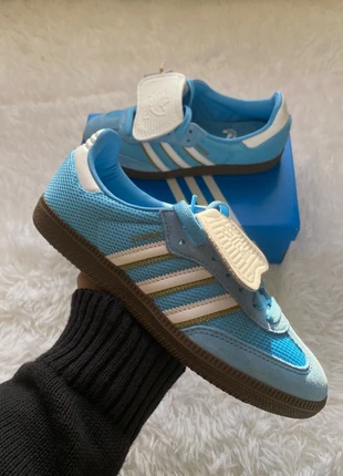 👟 À vendre : Adidas Samba LT White Blue – T38 2/3 EU 💎💙, marque: adidas, état: Neuf sans étiquette, taille: 38, 74,99 €, 79,44 € Protection acheteurs incluse