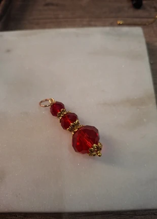 Pendentif en perles de verre, marca: Fabrication Artisanale, estado: Muito bom, €3.00, €3.85 inclui Proteção do Comprador