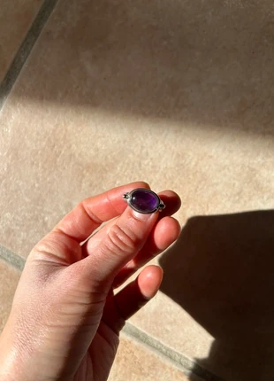 Bague en argent et améthyste, marque: Boutique indépendante, état: Bon état, taille: 18,1 mm, 10,00 €, 11,20 € Protection acheteurs incluse