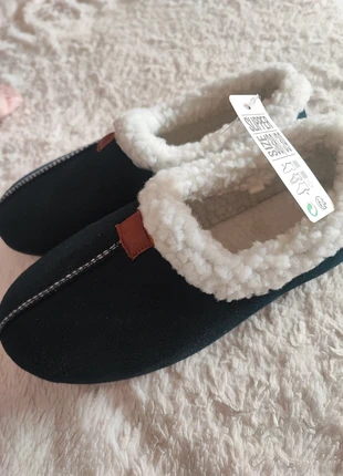 Pantoufles d'hiver neuf femme moltoner intérieur, marque: Slipper Club, état: Neuf avec étiquette, taille: 39, 5,00 €, 5,95 € Protection acheteurs incluse