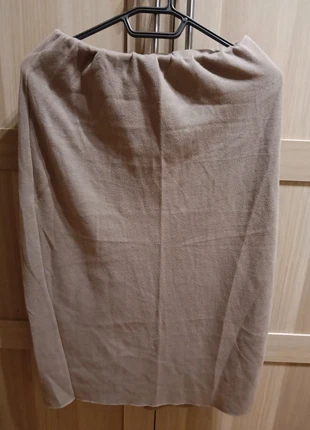 Gonna Longuette a Tubino Zara Color Cammello/Beige in Maglia a Costine - Taglia M, marca: Zara, estado: Muy bueno, tamaño: M / 38 / 10, 8,00 €, 9,10 € Protección al comprador incluida