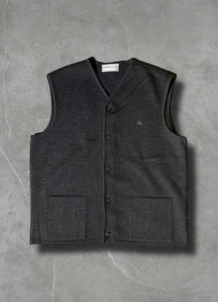 Burberrys Vintage Wool Vest Classic Black Knitted Waistcoat, marque: Burberry, état: Très bon état, taille: L, 49,99 €, 53,19 € Protection acheteurs incluse