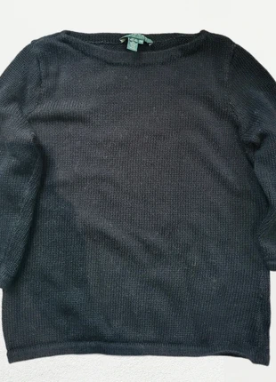 🖤 Pull femme Ralph Lauren – Noir – Manches 3/4 – 100 % coton – Taille M, marque: Ralph Lauren, état: Très bon état, taille: M / 38 / 10, 14,50 €, 15,93 € Protection acheteurs incluse