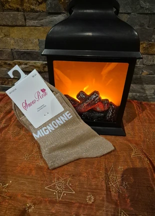 Chaussettes paillettes mignonne dorées, marque: Snow Rose, état: Neuf avec étiquette, taille: Taille unique, 4,00 €, 4,90 € Protection acheteurs (Pro) incluse