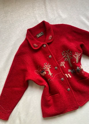 Vintage red wool cardigan, marke: Vintage Dressing, zustand: Sehr gut, größe: S / 36 / 8, 35,00 €, 37,45 € inklusive Vinted-Käuferschutz