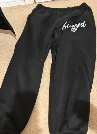 'blessed' black sweatpants, brand: Shein, condition: New without tags, size: XL / 14, £3.00, £3.85 includes Buyer Protection