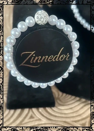 Parure de perles blanches avec collier, boucles et bracelet, marque: Strass, état: Neuf sans étiquette, 5,00 €, 5,95 € Protection acheteurs incluse