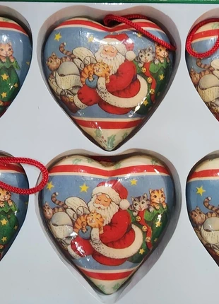 Boite de 6 boules de Noël Vintage, marque: sans marque, état: Neuf avec étiquette, 10,00 €, 11,20 € Protection acheteurs incluse