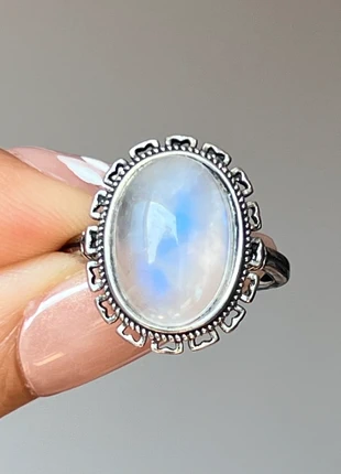 Bague pierre de lune naturelle belle pierre, marque: Pierre de lune, état: Très bon état, taille: Ajustable, 13,00 €, 14,35 € Protection acheteurs (Pro) incluse