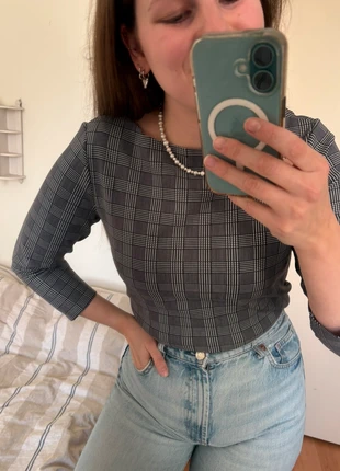 Vanilia geruite longsleeve scuba stof boothals grijs maat 40, marque: Vanilia, état: Très bon état, taille: L / 40 / 12, 29,00 €, 31,15 € Protection acheteurs (Pro) incluse