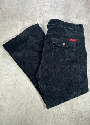 Pantalon Vintage En Velours Côtelé / Corduroy Guess bleu nuit ample taille 34, merk: GUESS, staat: Heel goed, maat: XXXL / 46 / 18, € 14,00, € 15,40 inclusief Kopersbescherming Pro