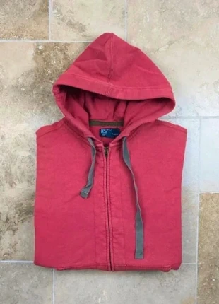 Sweat à capuche full zip Ralph Lauren - Homme L - Rouge - 100% coton, marke: Ralph Lauren, zustand: Gut, größe: L, 40,00 €, 42,70 € beinhaltet Vinted-Käuferschutz Pro