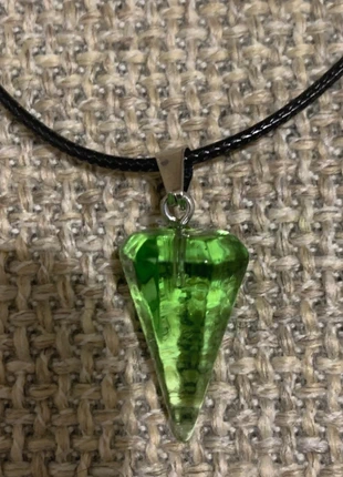 Collier pierre naturel unisexe vert clair transparent 🍭🍭, marque: Vintage, état: Neuf sans étiquette, 11,00 €, 12,25 € Protection acheteurs incluse