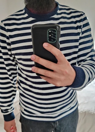 Pull crewneck marinière rayé bleu marine blanc M homme chic We're a match, brand: Scotch & Soda, condition: Very good, size: M, €15.00, €16.45 includes Buyer Protection