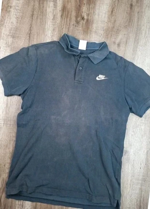 Polo Nike noir logo blanc brodé taille M Em024, marque: Nike, état: Bon état, taille: M, 1,00 €, 1,75 € Protection acheteurs incluse