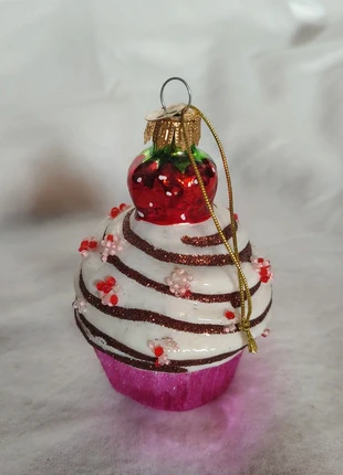 Leuke kerstbal muffin / taartje!, marque: merkloos, état: Très bon état, 7,50 €, 8,58 € Protection acheteurs incluse