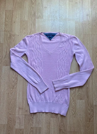 Jersey Pull-over Tommy Hilfinger cuello pico. Mujer. Rosa. XS, marque: Tommy Hilfiger, état: Très bon état, taille: XS / 34 / 6, 9,50 €, 10,68 € Protection acheteurs incluse