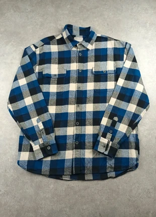 Chemise en flanelle à carreaux épaisse Jachs bleu/blanche/noir vintage taille L homme, brand: Vintage Dressing, condition: Very good, size: L, €12.00, €13.30 includes Buyer Protection Pro