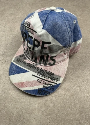 Casquette vintage Pepe Jeans - flag drapeau anglais blanc bleu rouge, merk: Pepe Jeans, staat: Heel goed, maat: Universele maat, € 12,90, € 14,25 inclusief Kopersbescherming