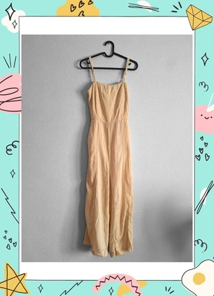 Mono largo amarillo tirantes finos - Combinaison longue jaune à bretelles fines (Bershka), marca: Bershka, estado: Muy bueno, tamaño: L / 40 / 12, 12,99 €, 14,34 € Protección al comprador incluida