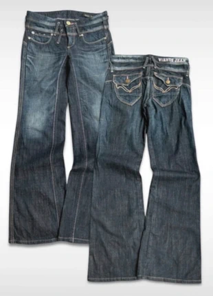 Japanese Edwin flared Denim washed 27×33 low waist, merk: Japan Style, staat: Heel goed, maat: S / 36 / 8, € 78,00, € 82,60 inclusief Kopersbescherming